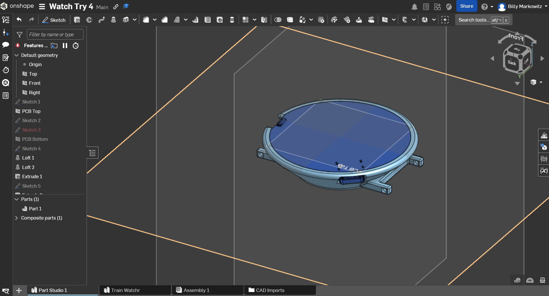Screenshot from Onshape