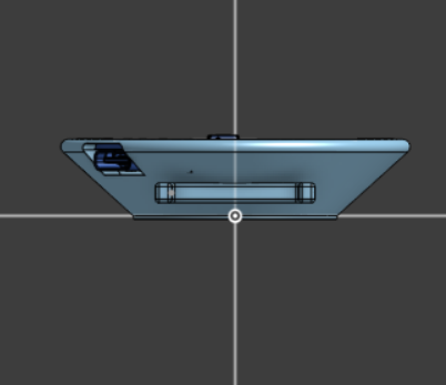 Screenshot from Onshape showing off watch slant