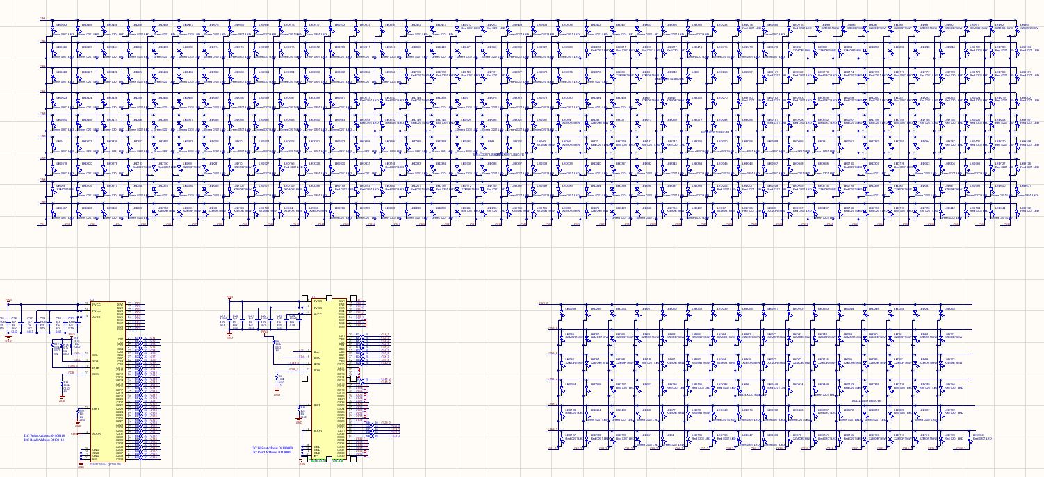 image of LED matrix schematic